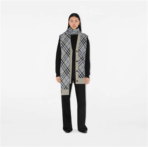 vizela cape burberry|Check Wool Mohair Blend Cape in Lichen .